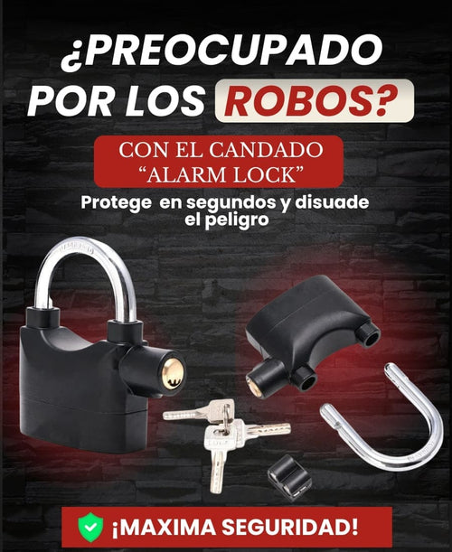 CANDADO CON ALARMA "ALARM LOCK"